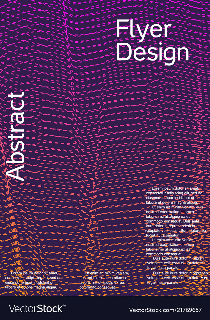 Creative fluid background from abstract lines