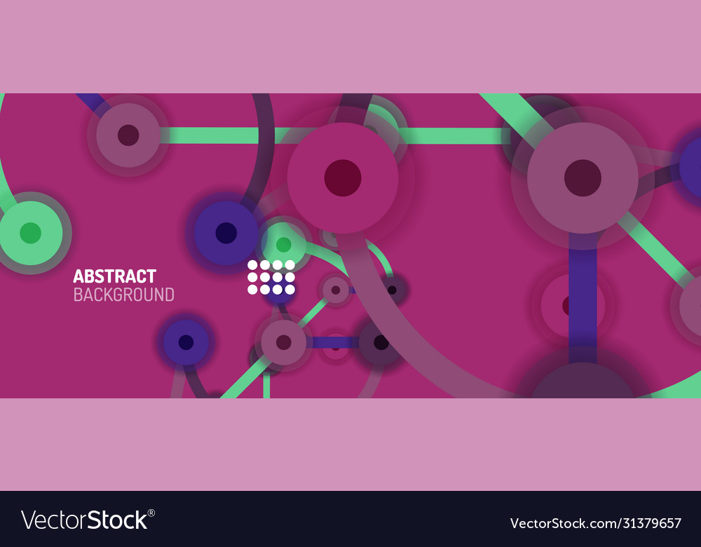 Flat style geometric abstract background round Vector Image Flat style geometric abstract background round