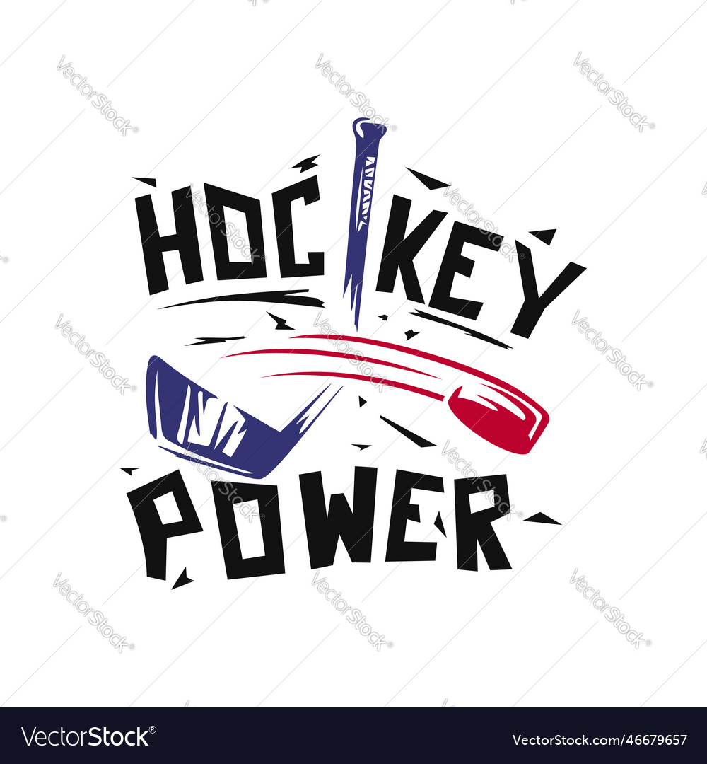 Hockey die Puck Fliegen und Hits Stick