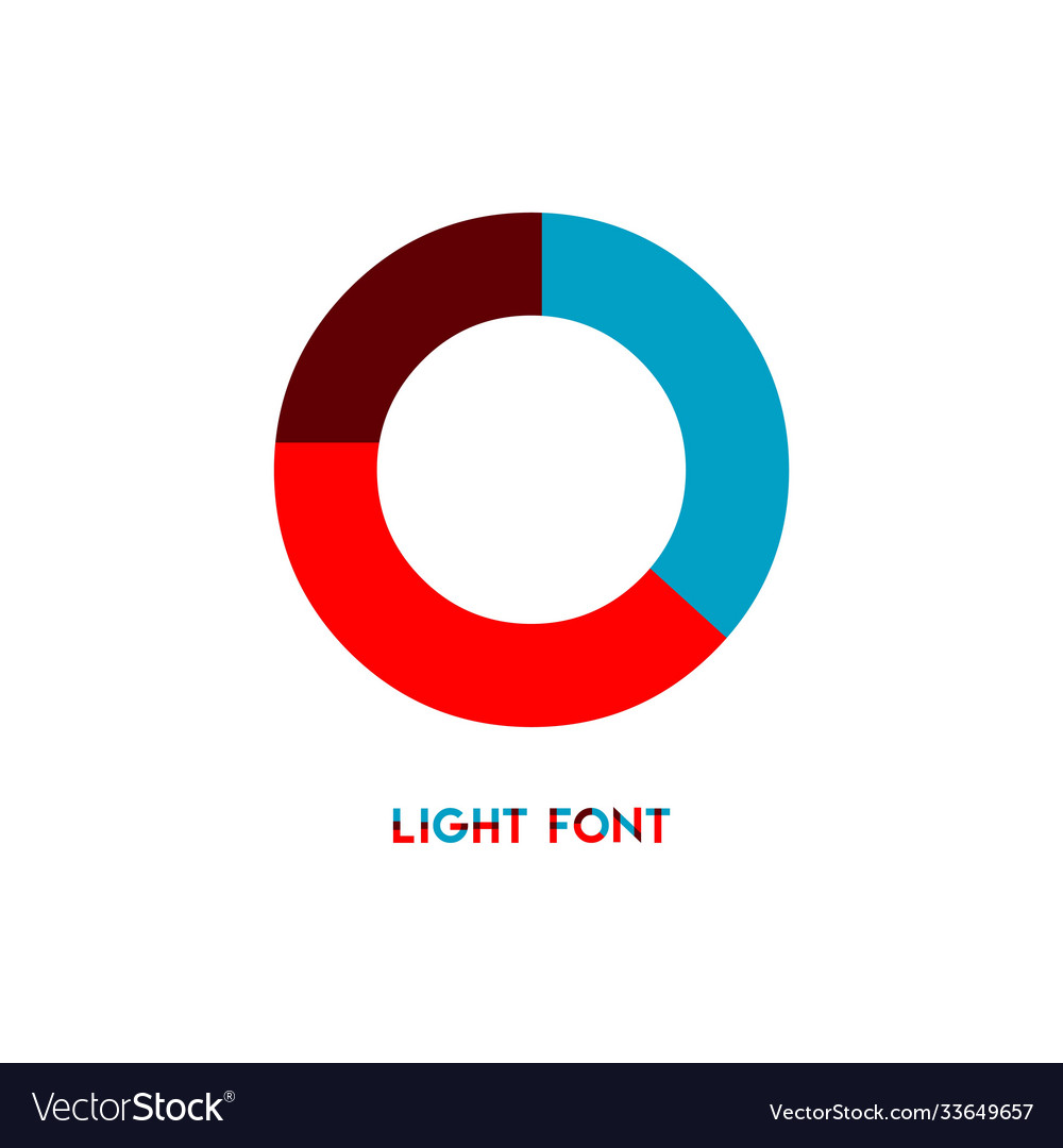 O light font template design