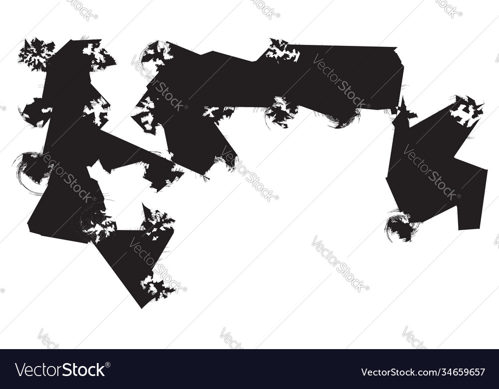 Weird strange generated random edgy shapes Vector Image Weird strange generated random edgy shapes