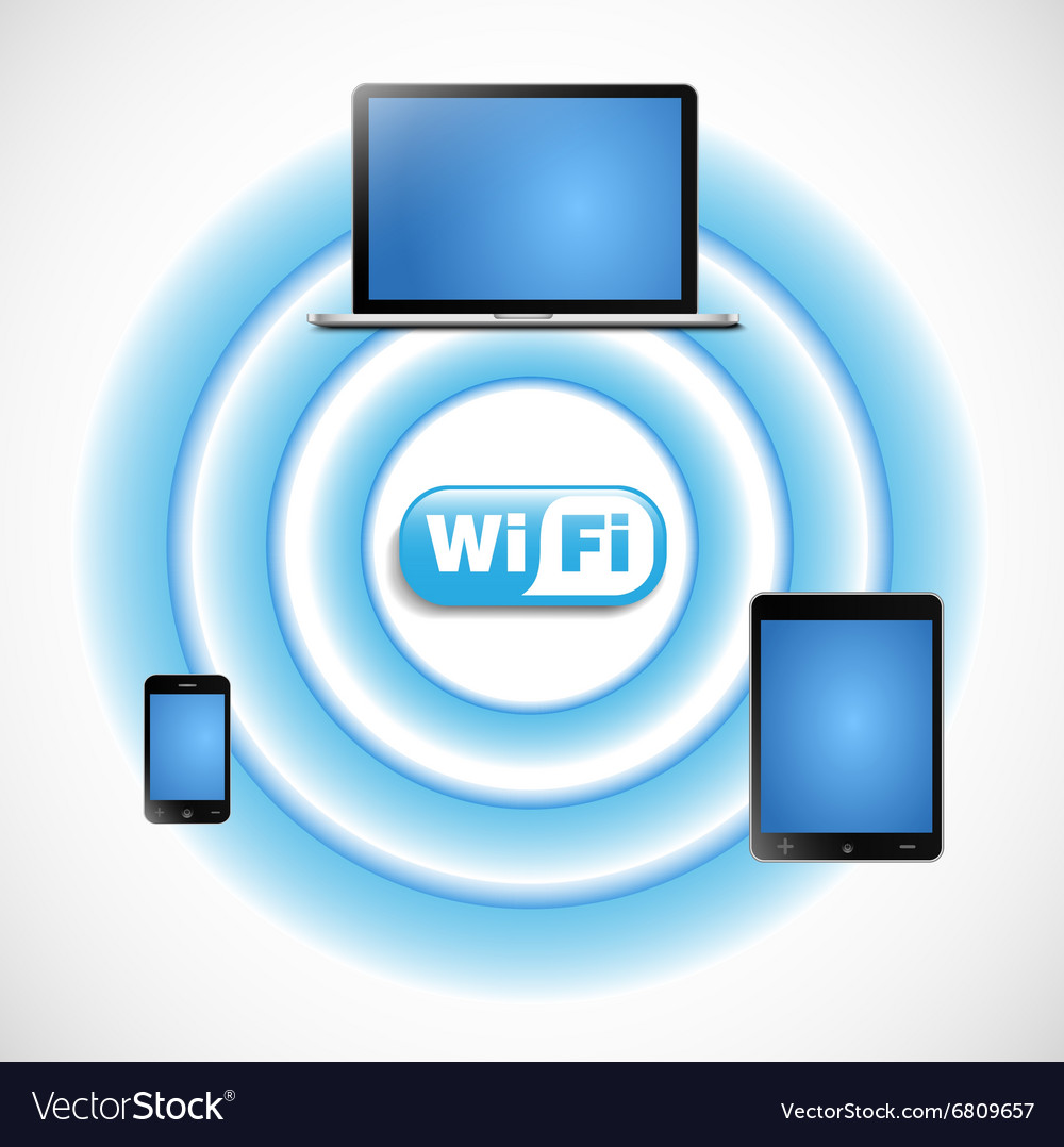 Wifi network with computers