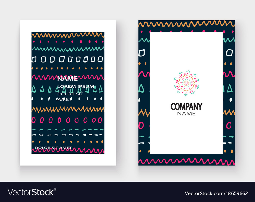 Abstract pattern with color hand drawn strokes