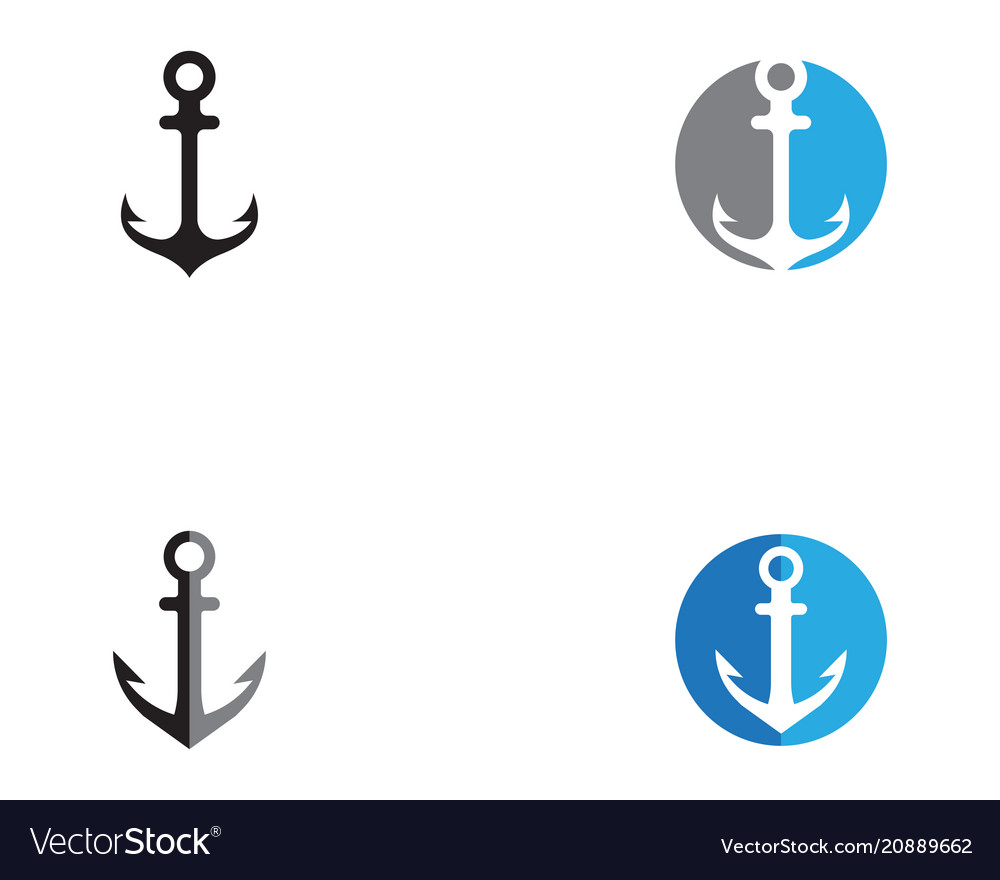 Anchor logo and symbol template icons app