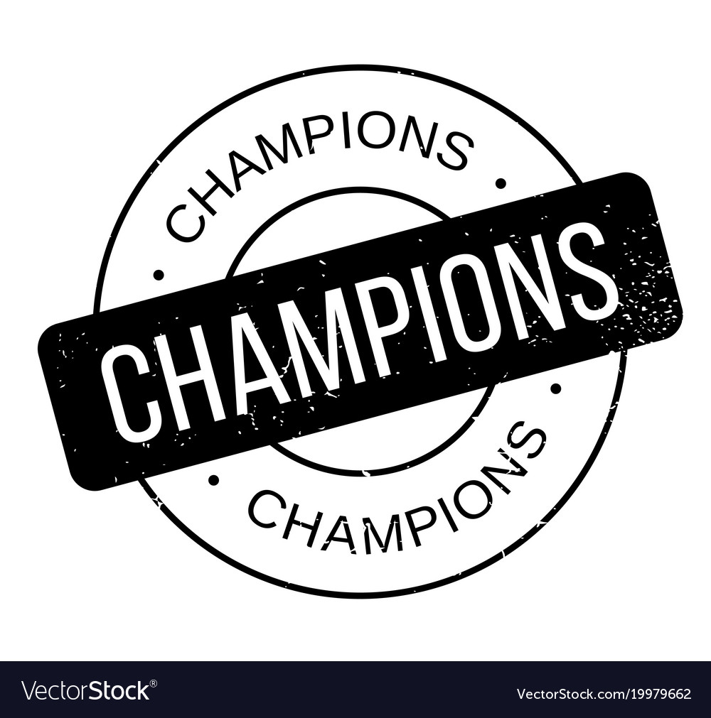 Champions rubber stamp