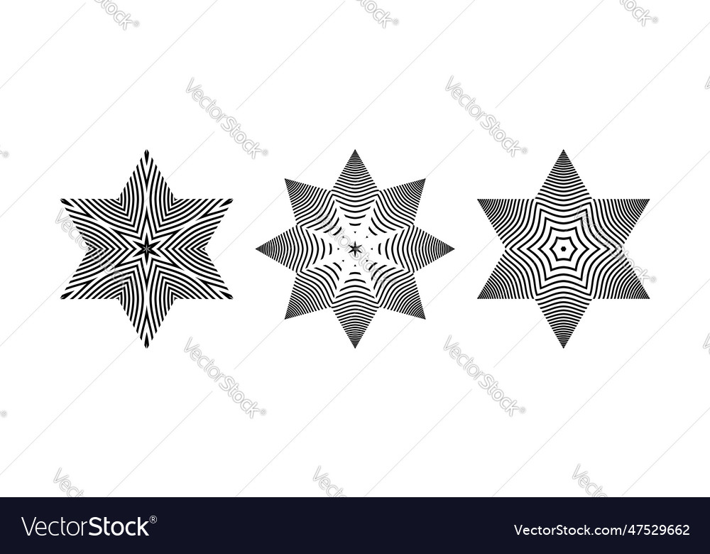Design elements in star shape