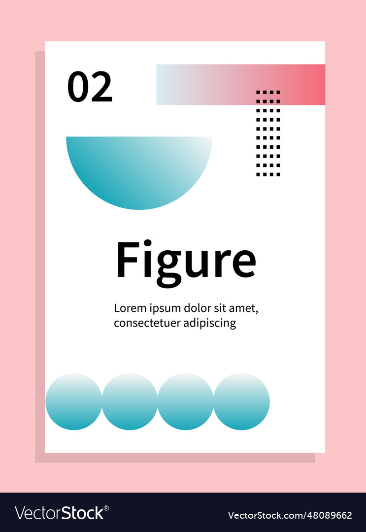 Gradient abstract shapes poster