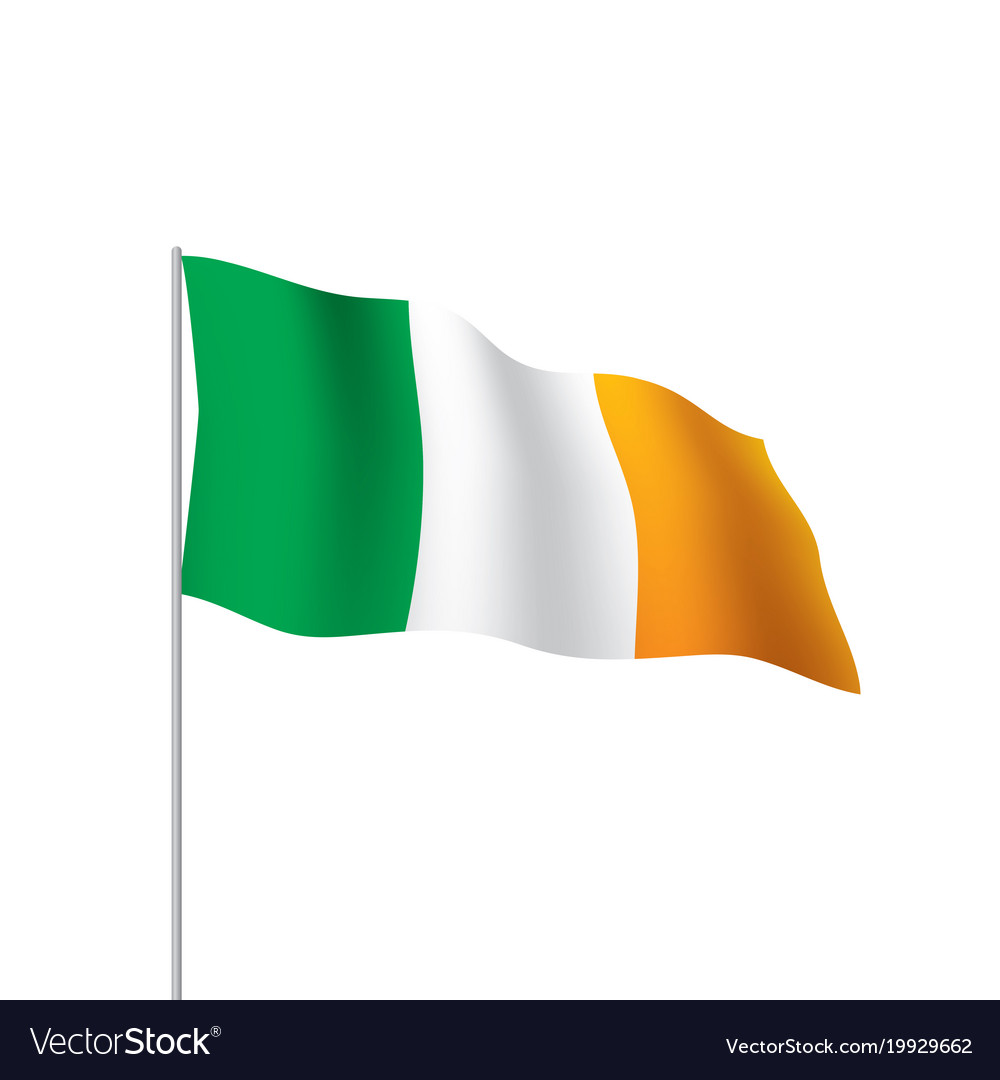 Ireland flag Royalty Free Vector Image - VectorStock