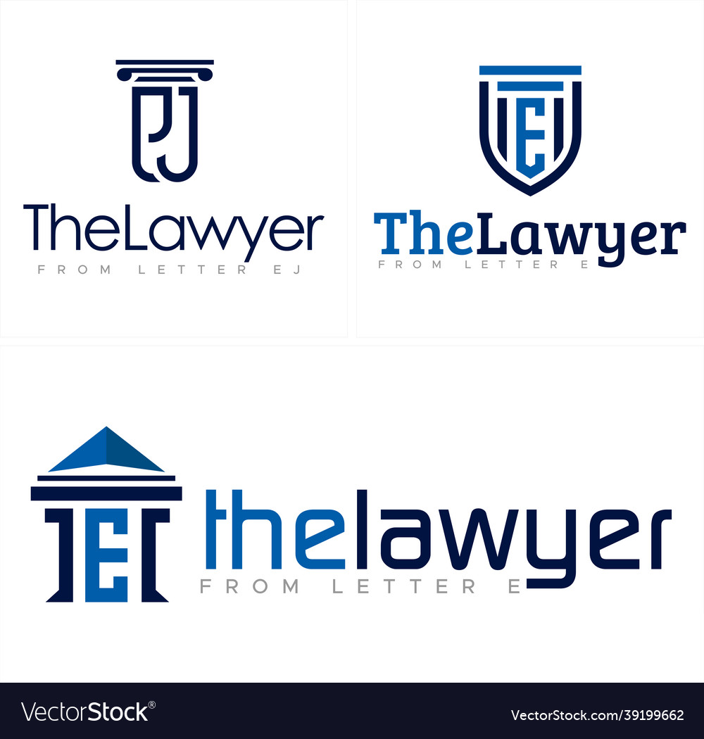 Lawyer law pillar shield building logo design