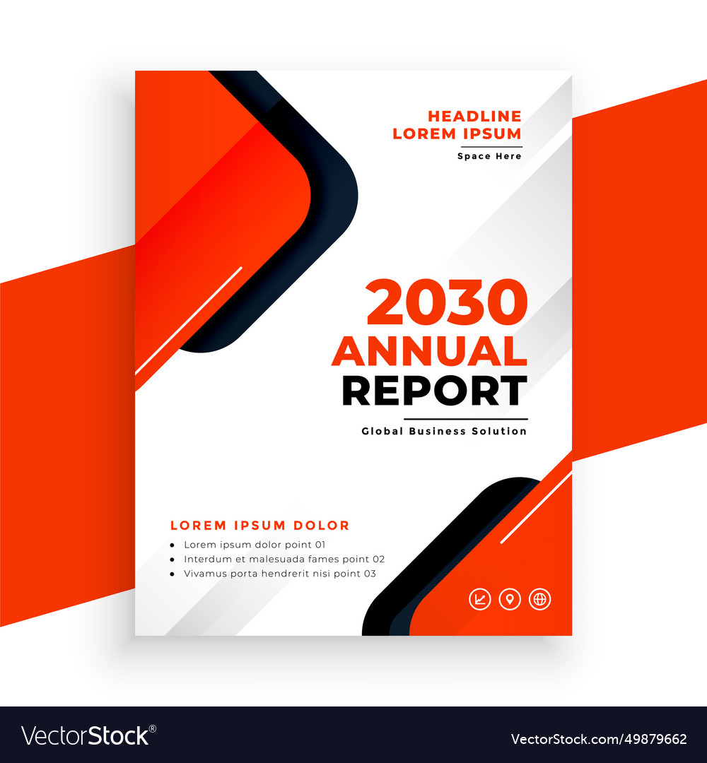 Modern business report brochure for corporate Vector Image