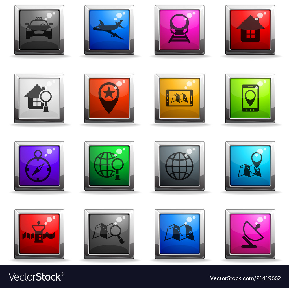Navigation icon set