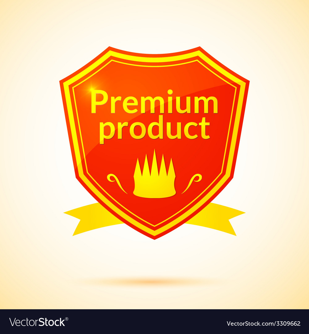 Retro Premium Produktlabel