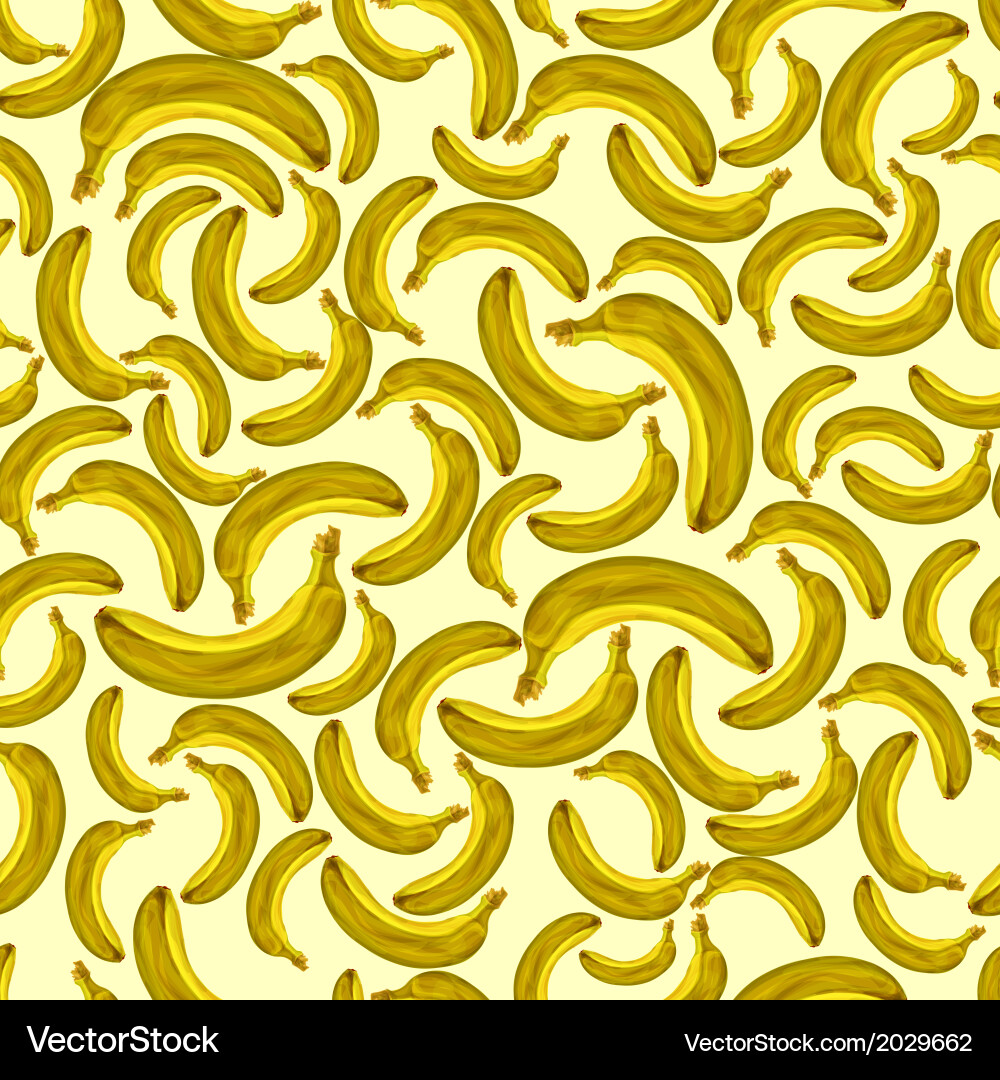Seamless bananas fruit pattern Royalty Free Vector Image