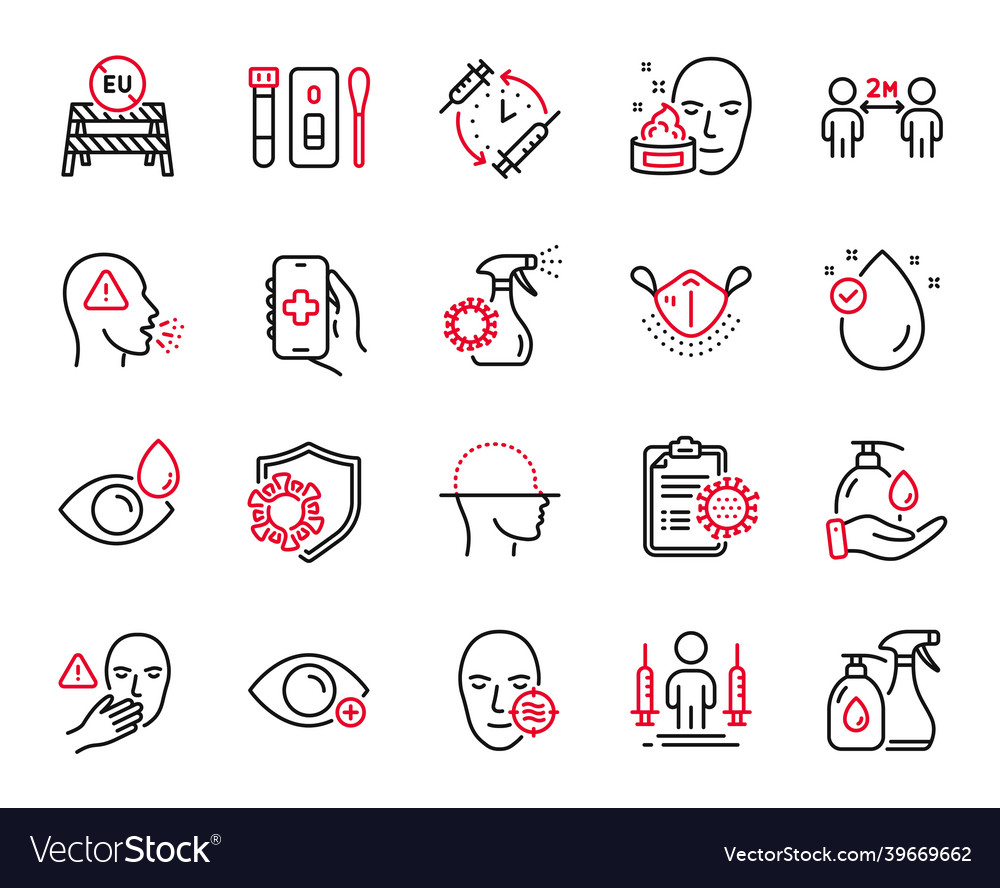 Set of medical icons related to social Royalty Free Vector