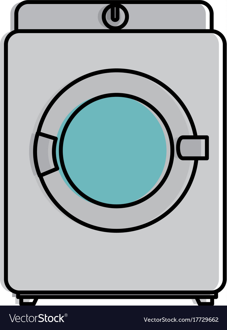 Washer machine isolated icon Royalty Free Vector Image