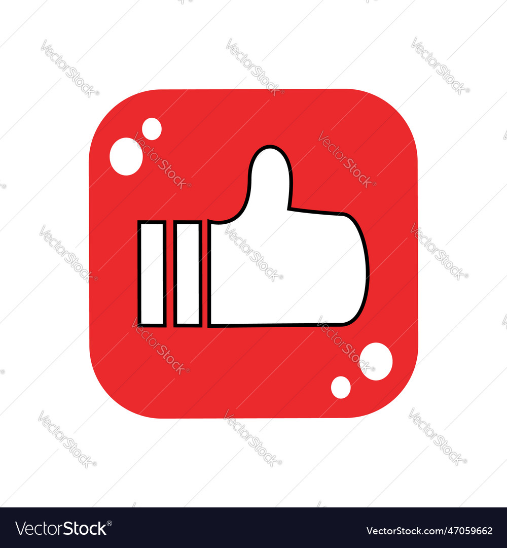 Youtube channel like button template design