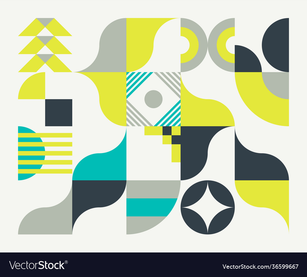 Abstract pattern design elements vector image Abstract pattern design elements