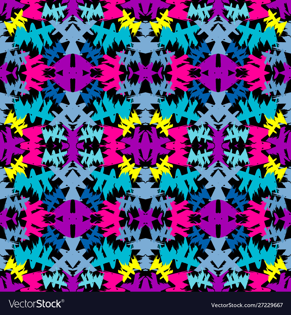 Bright colored seamless abstract pattern for your Vector Image