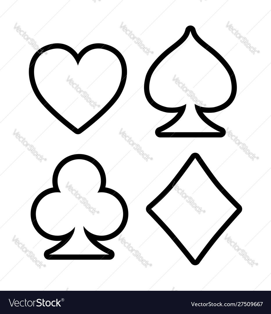 Four Playing Card Signs