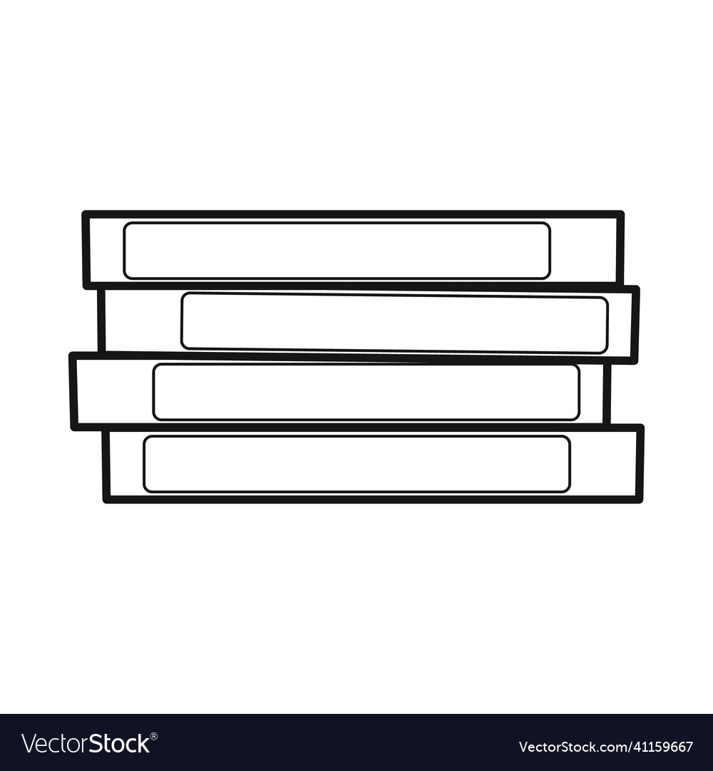 Isolated object of cassette and video symbol web