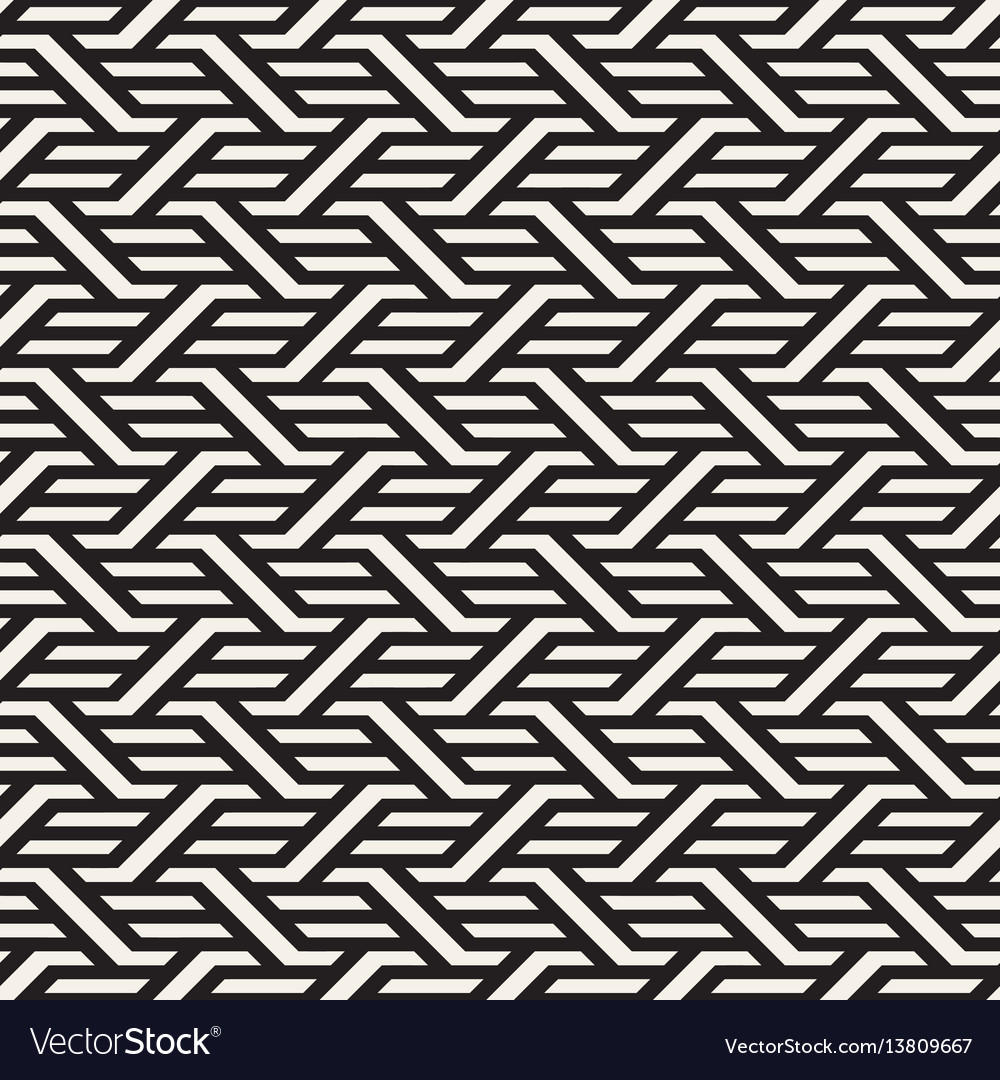 Modern Interlocking Lines Pattern