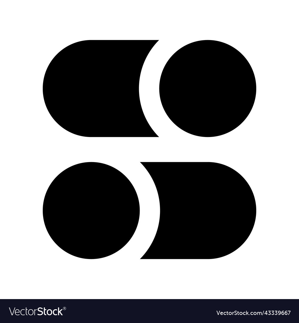 Toggle Switch Icon - Black & White