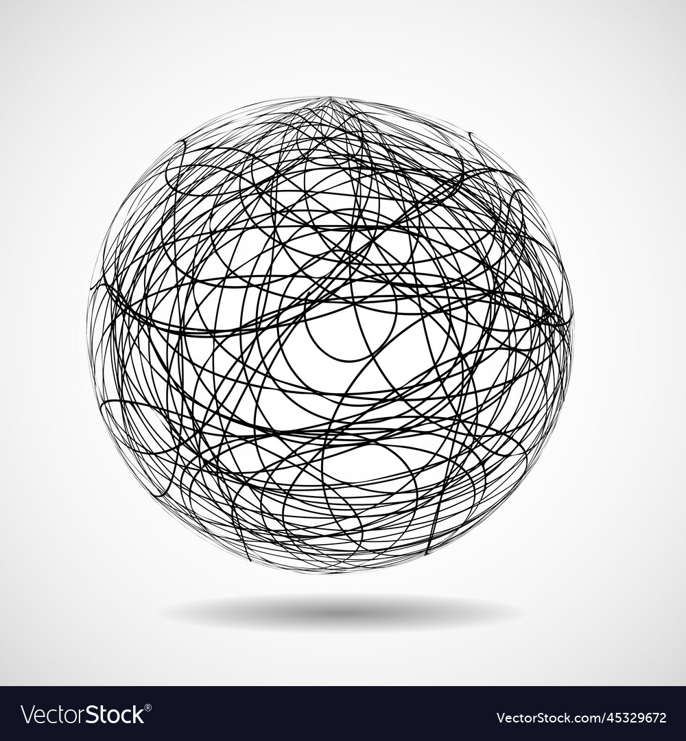 Abstract Geometric Globe