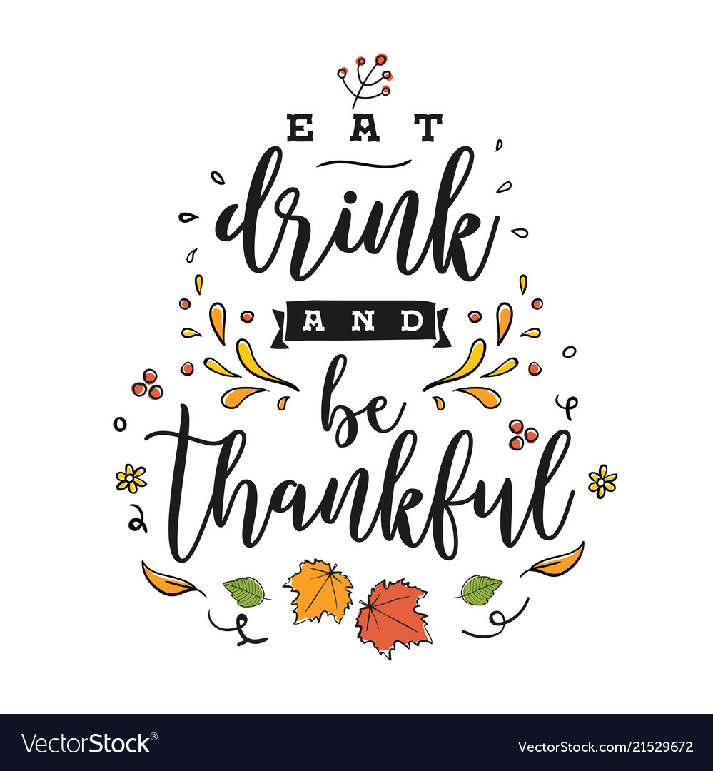 Happy thanksgiving day typography