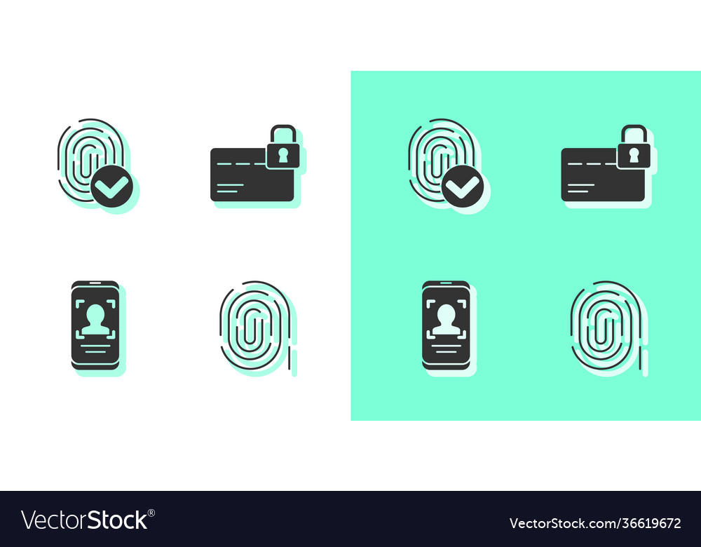Set fingerprint mobile and face recognition