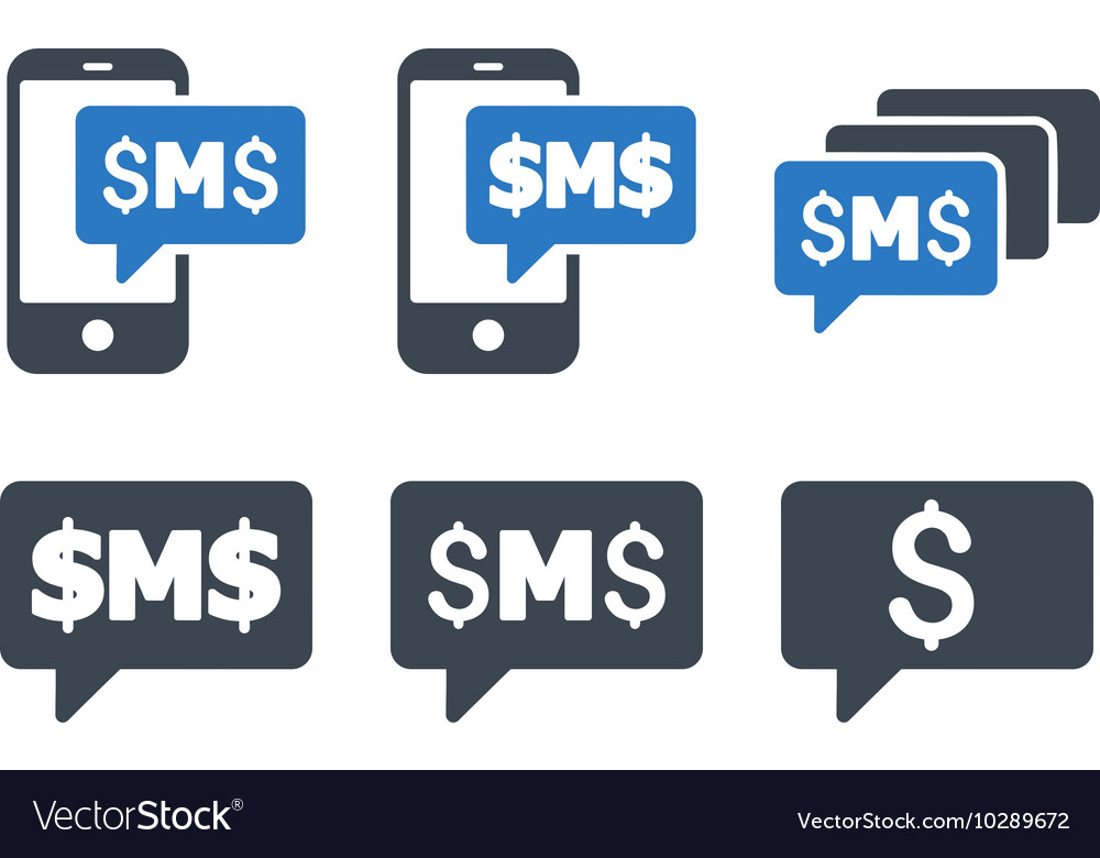 Sms messages flat icons