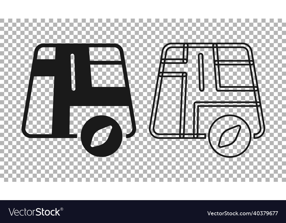 Black map pointer with taxi car icon isolated vector image Black map pointer with taxi car icon isolated