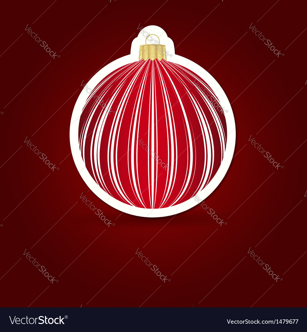 Christmas background sticker ball