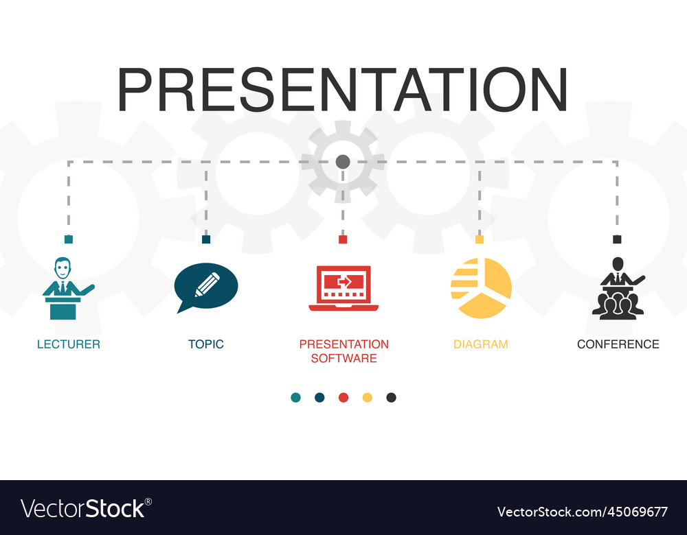 Presentation Software Icons - Lecture Topic