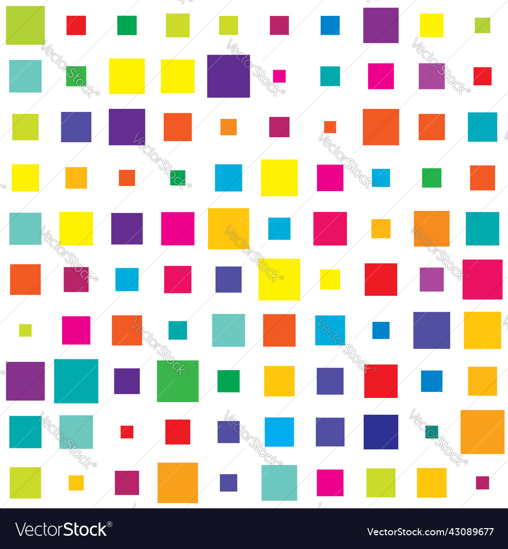 Random square tiles seamless repeatable pattern