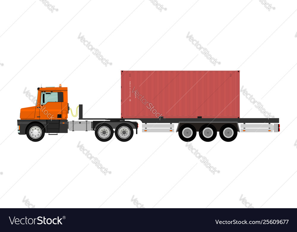 Truck with container