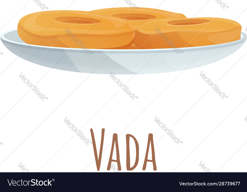 Vada icon cartoon style Royalty Free Vector Image Vada icon cartoon style Royalty Free Vector Image