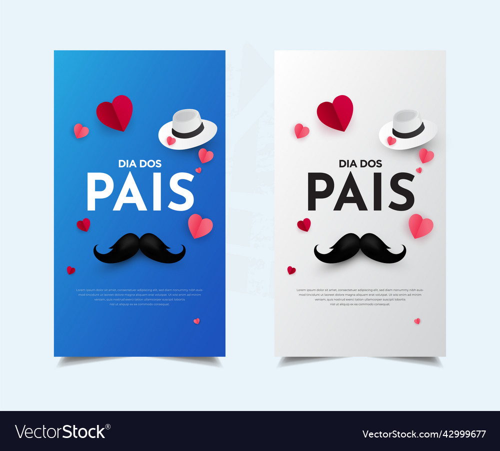 Wonderful happy fathers day design template Vector Image Wonderful happy fathers day design template Vector Image