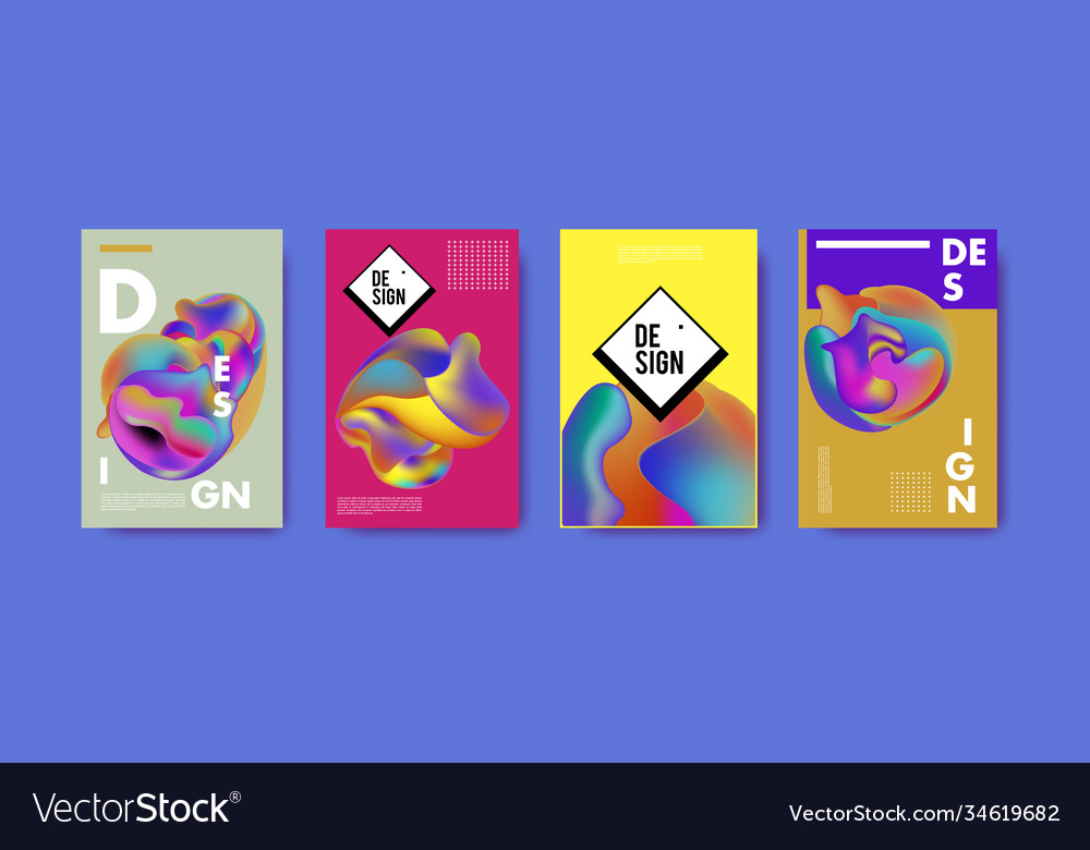Abstract colorful liquid and fluid pattern Vector Image Abstract colorful liquid and fluid pattern