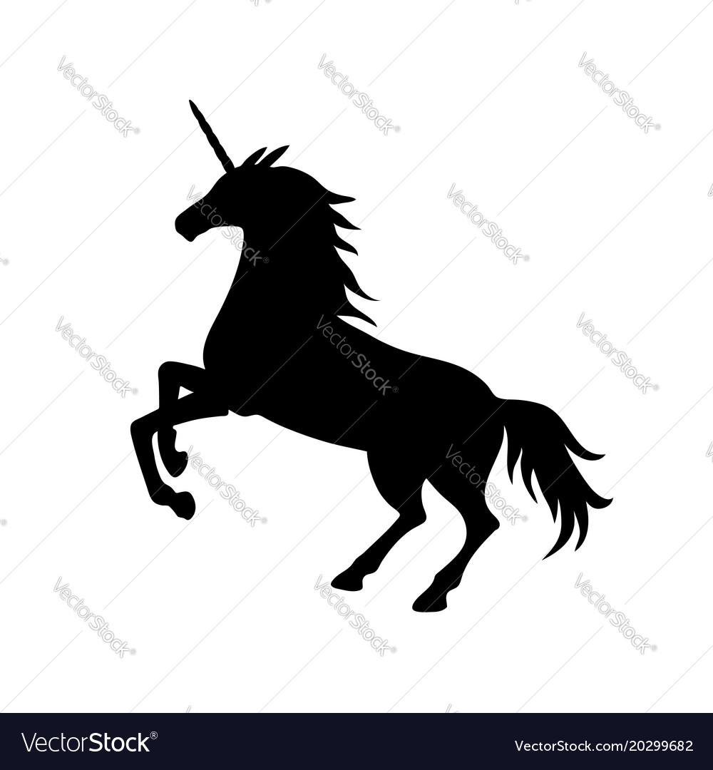 Black Unicorn Silhouette
