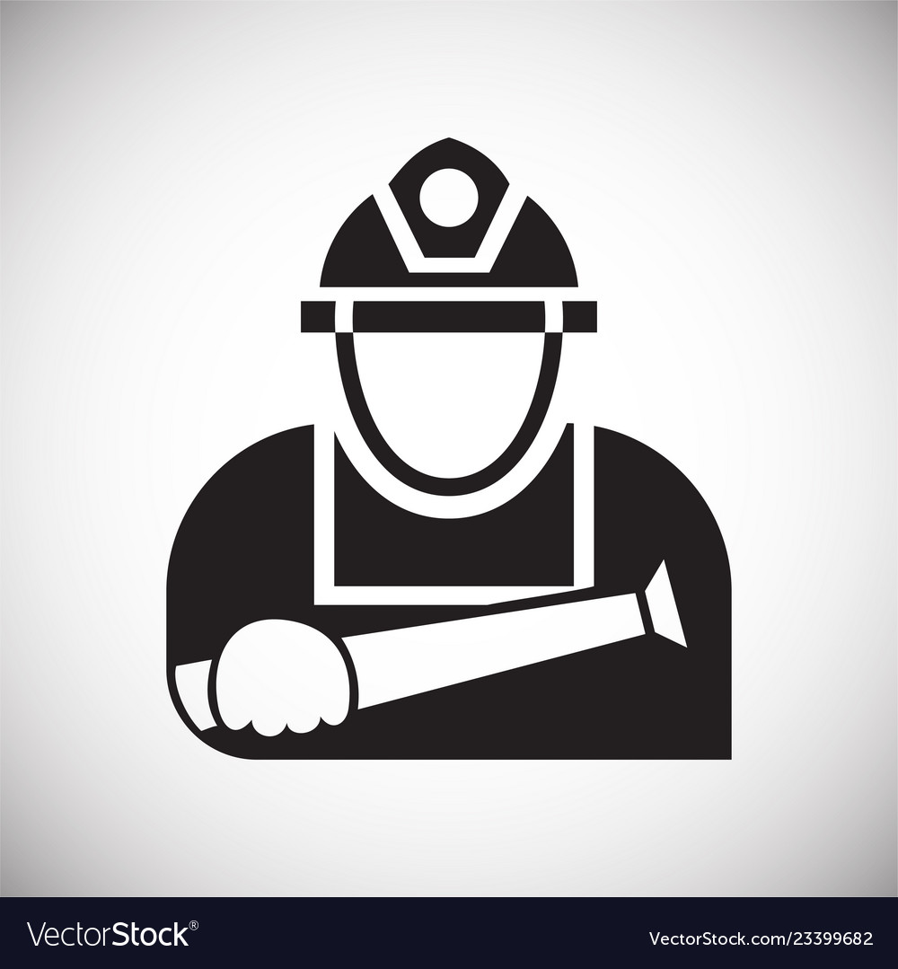 Firefighter Icon - Simple Symbol