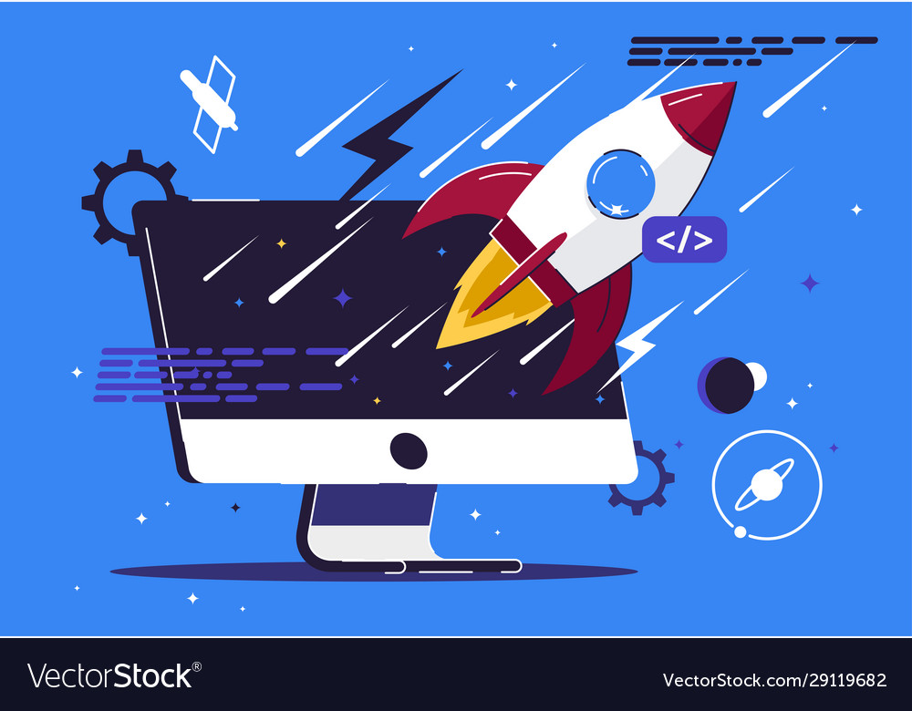 Monoblock Startup Rocket Launch