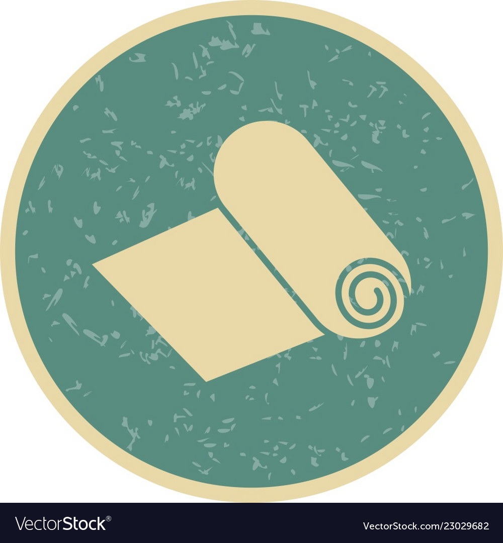 Paper roll icon Royalty Free Vector Image VectorStock