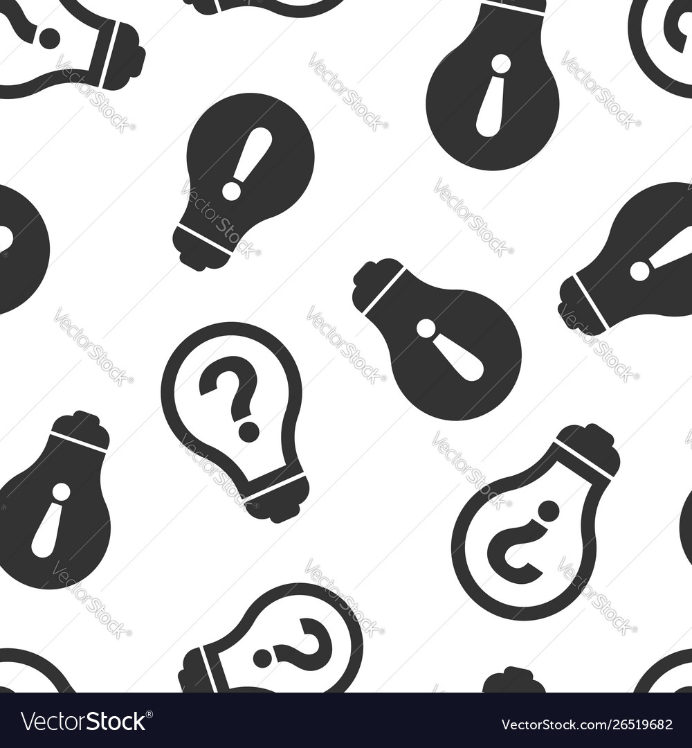 Problem solution icon seamless pattern background vector image Problem solution icon seamless pattern background
