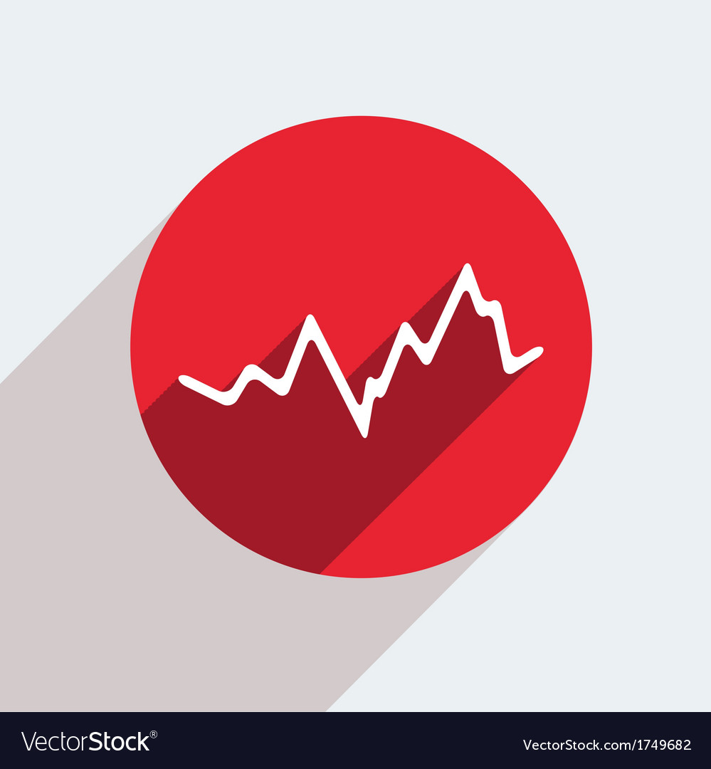 Red circle icon on gray background eps10 Vector Image