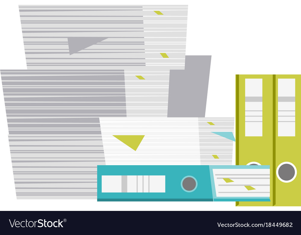 Stack of Documents and Folders