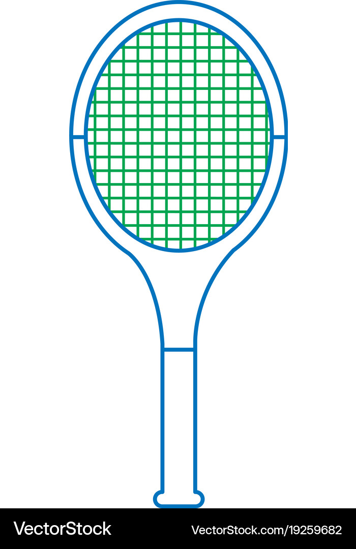 Tennis racquet icon image Royalty Free Vector Image
