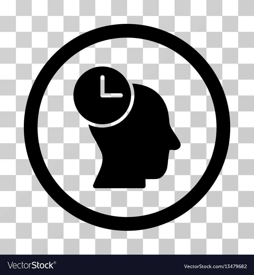 Time thinking rounded icon