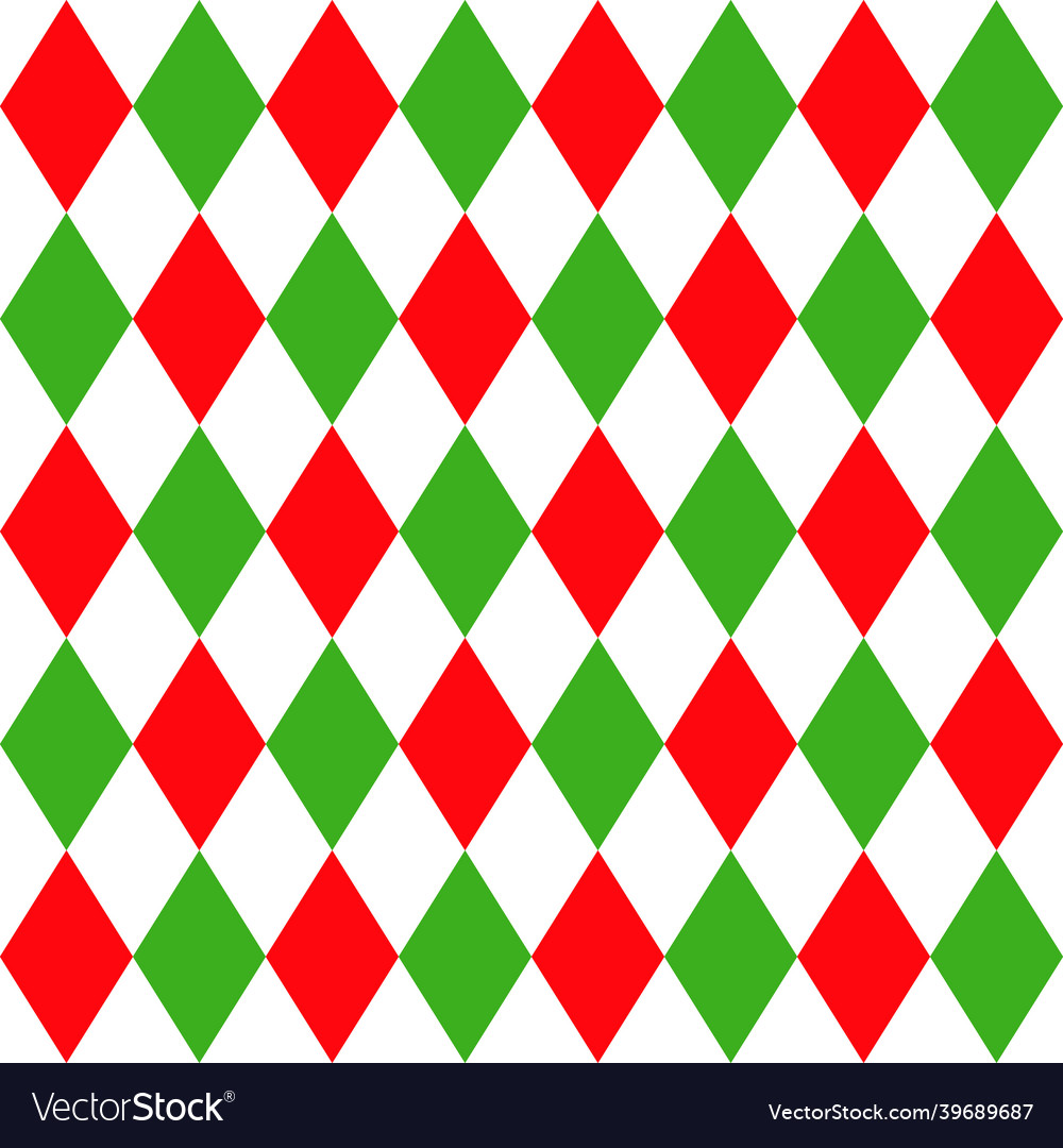 Argyle pattern seamless background vector image Argyle pattern seamless background