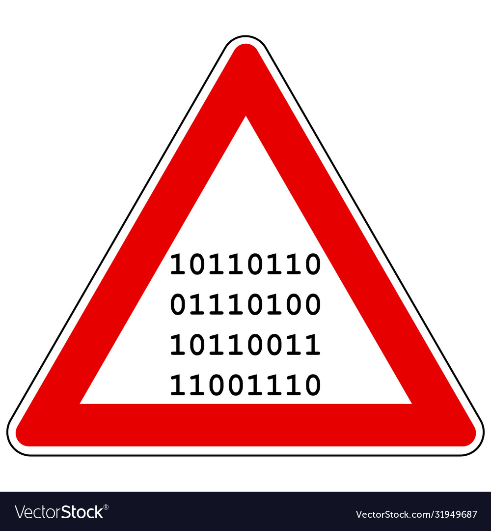 Binary code and attention sign