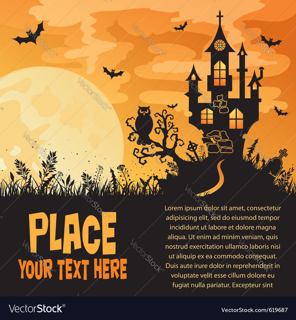 Halloween background Royalty Free Vector Image